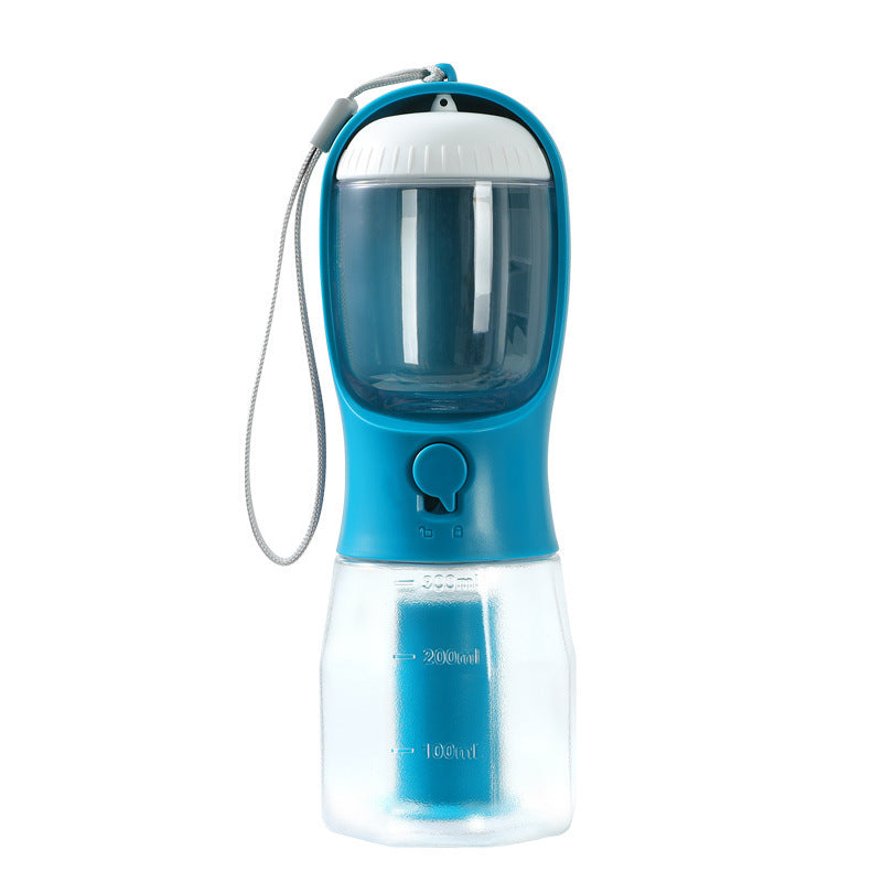Botella 3 en 1 para Perros – Agua, Comida y Bolsas
