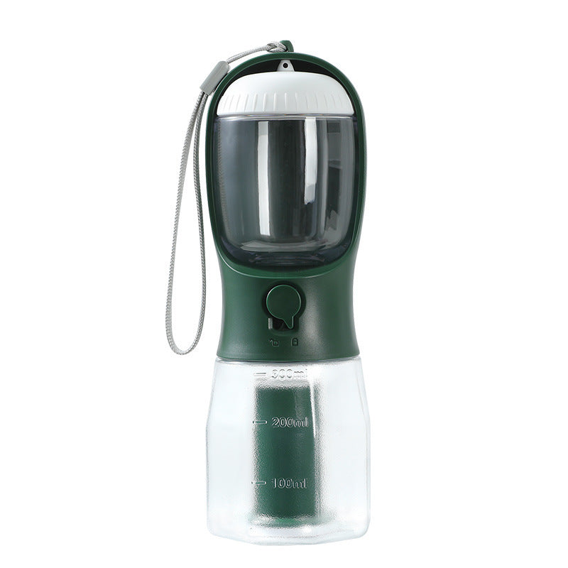 Botella 3 en 1 para Perros – Agua, Comida y Bolsas